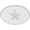 Ekena Millwork Standard Dalton Star Rosette With Rounded Edge, 6"W x 4"H x 1"P ROSP060X040X100DAL08 - alternate 4
